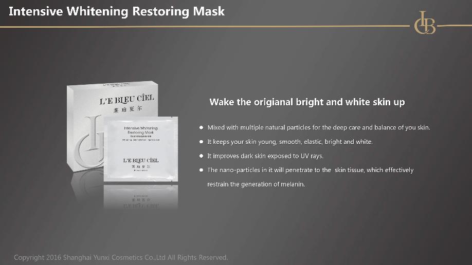 INTENSIVE WHITENING RESTORING MASK